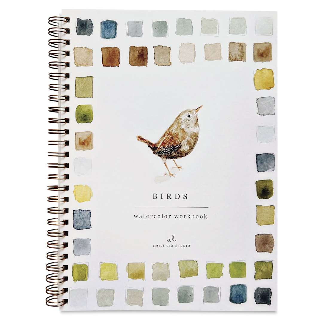 Open in modal - Emily Lex Studio Birds Watercolor Workbook, cover