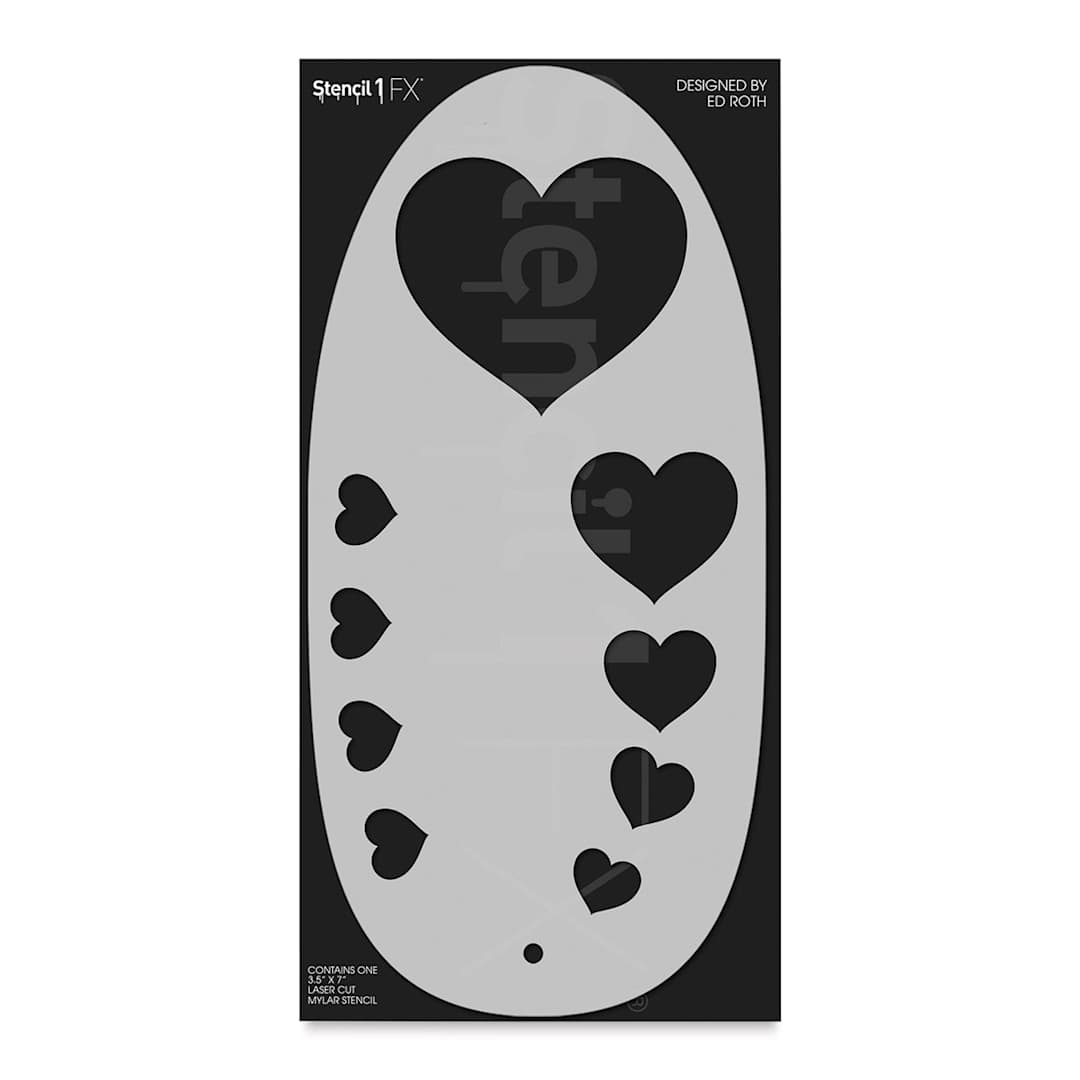 Open in modal - Stencil1 FX Makeup Stencils - Hearts