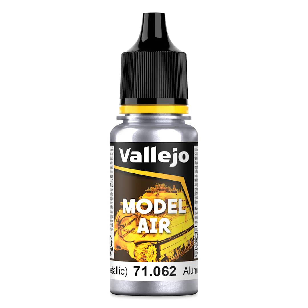 Open in modal - Vallejo Model Air Acrylic Paint - Aluminum Metallic, 18 ml