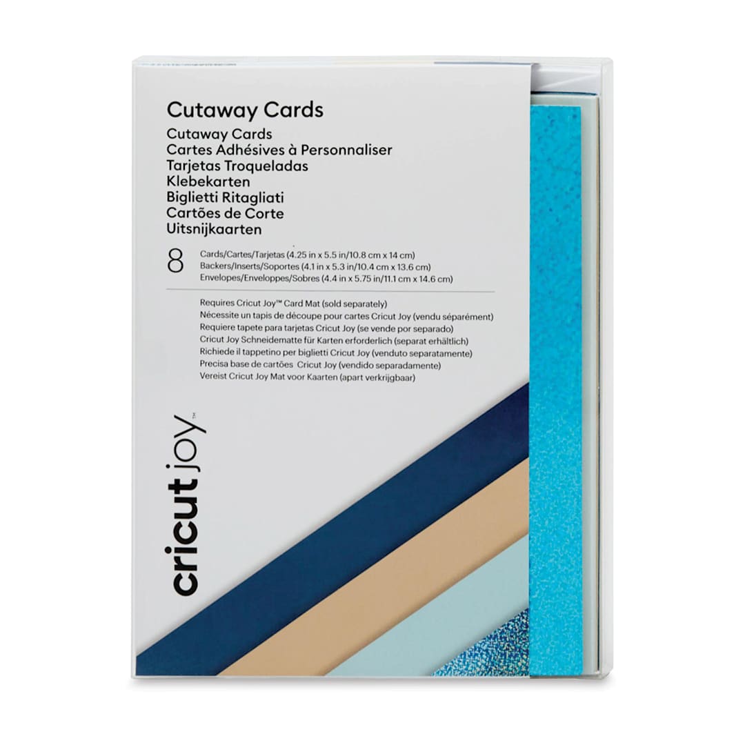 Open in modal - Cricut Joy Cutaway Cards, Inserts, and Envelopes - Marina Sampler, Pkg of 8 (Package)