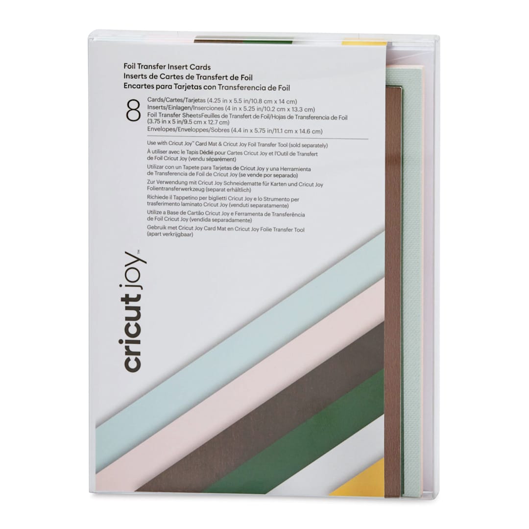 Open in modal - Cricut Joy Foil Transfer Cards, Inserts, and Envelopes - Forest Grove, A2, Pkg of 8