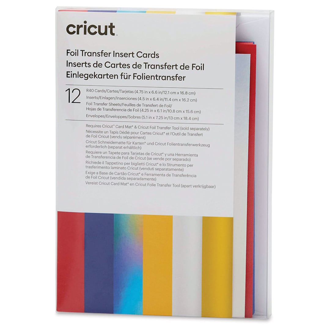 Open in modal - Cricut Foil Transfer Cards, Inserts, and Envelopes - Celebration, Pkg of 12