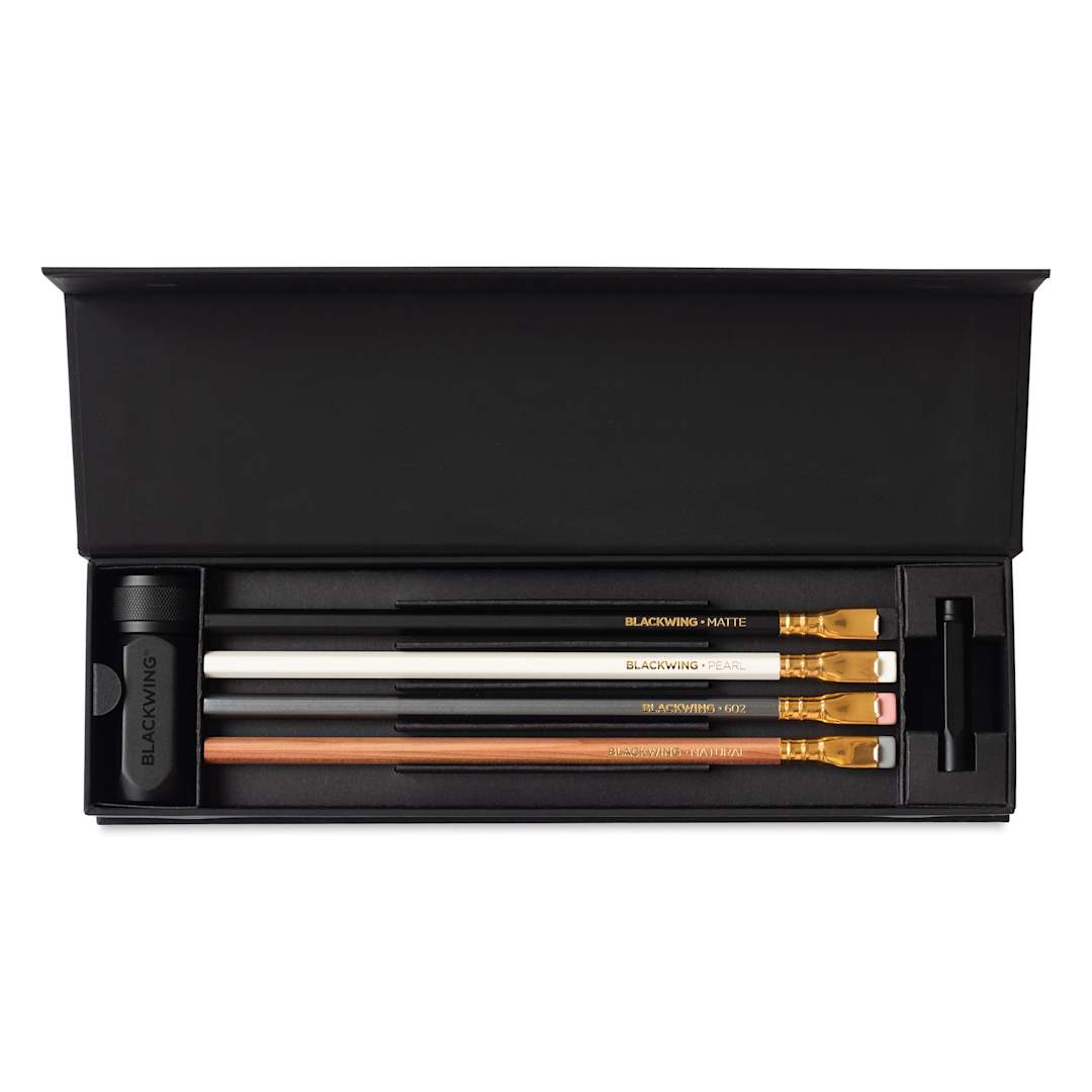 Open in modal - Blackwing Pencil Essentials, contents shown inside the box
