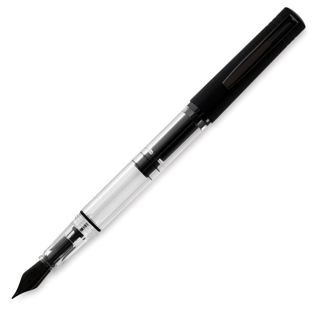 Open in modal - Monteverde MP1 Stub Fountain Pen - Black Noir (image may reflect a different nib)