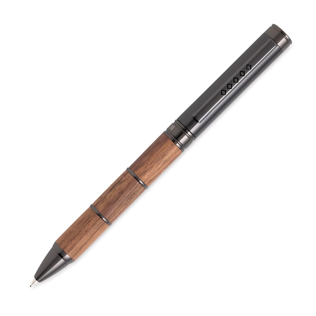 Open in modal - Tom Hessin Revolution Collection Ballpoint Pen - Rustic Walnut