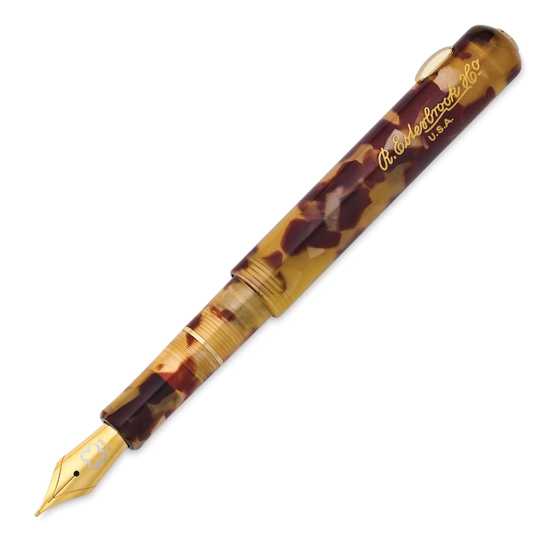Open in modal - Esterbrook Niblet Fountain Pen - Tortoise, Fine Nib (image may show a different size nib)