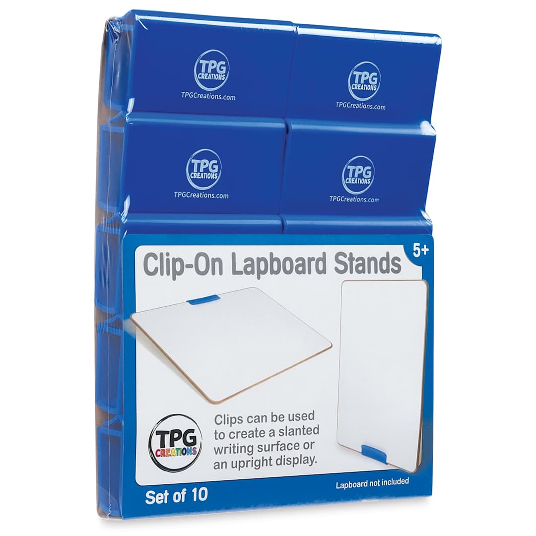 Open in modal - TPG Creations Clip-On Lapboard Stands - front of packaging