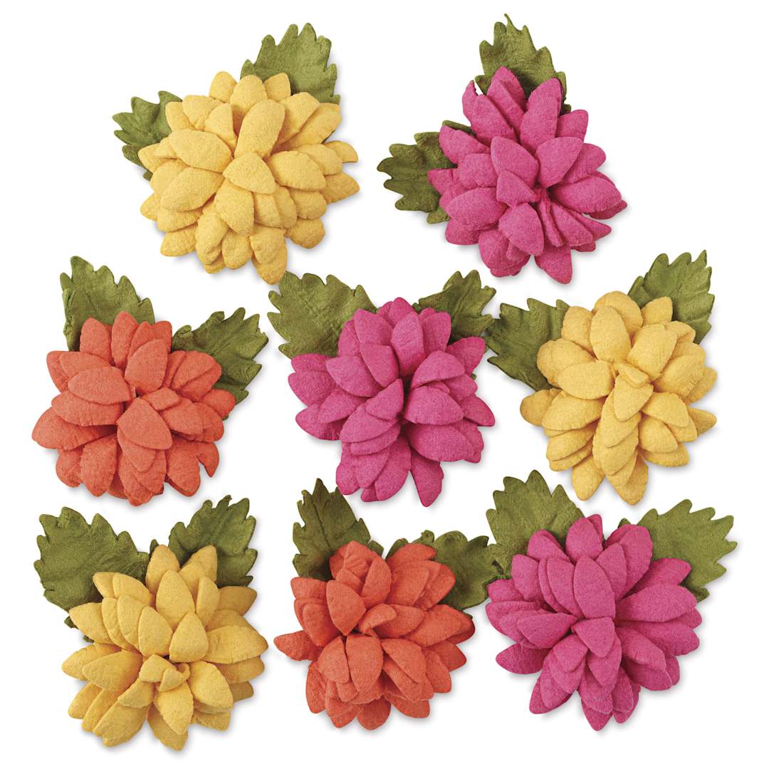 Open in modal - Little Birdie Julita Paper Flowers - Boho Vibes, Pkg of 8