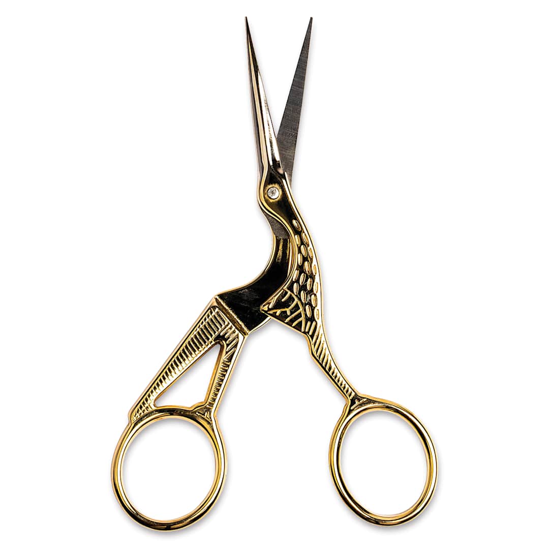 Open in modal - Singer Stork Embroidery Scissors - open