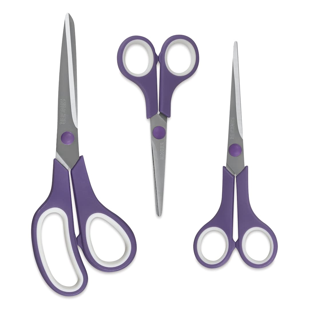 Open in modal - Singer Soft Grip Scissors - Set of 3