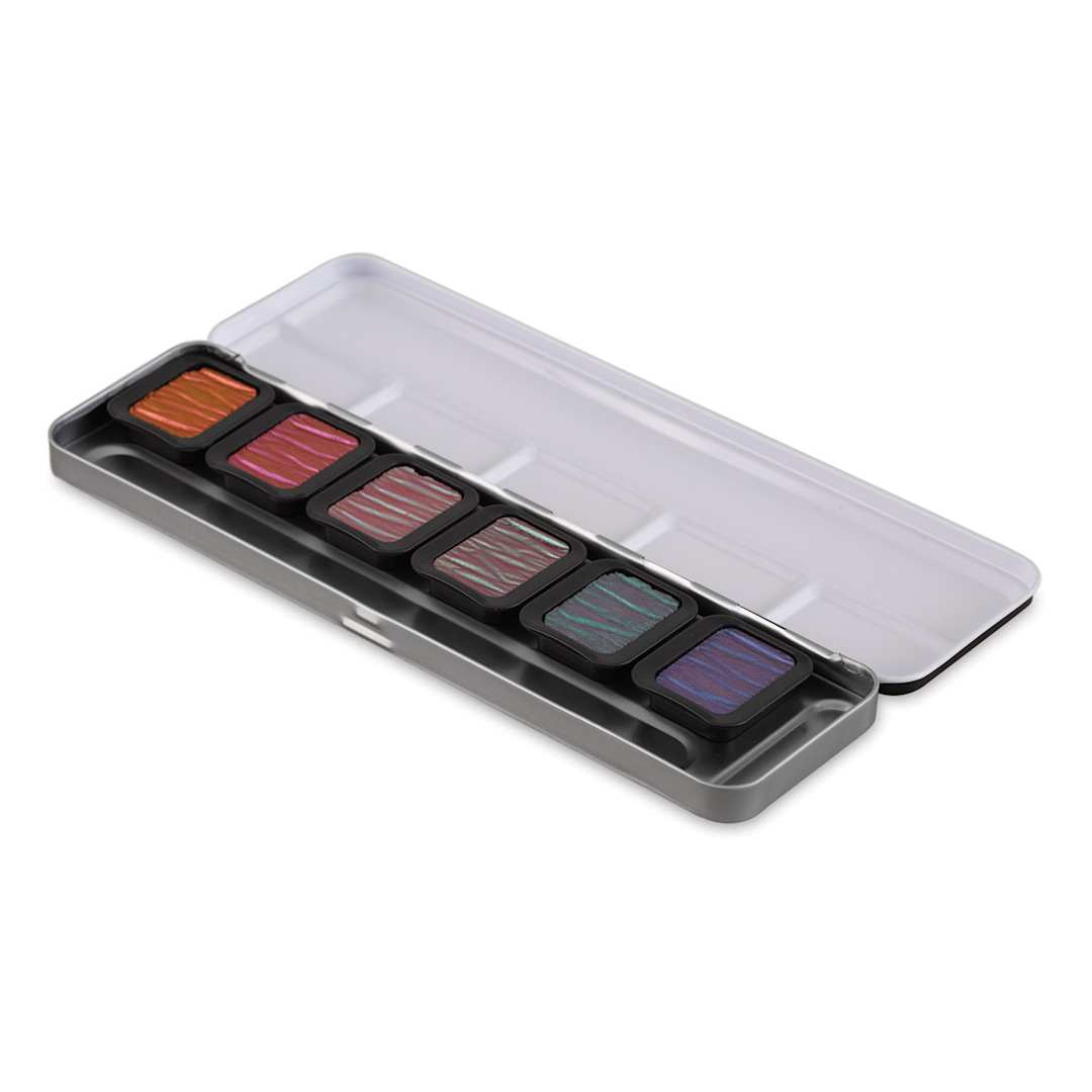Open in modal - Finetec Premium Watercolor Pans Set - Flip-Flop, Set of 6