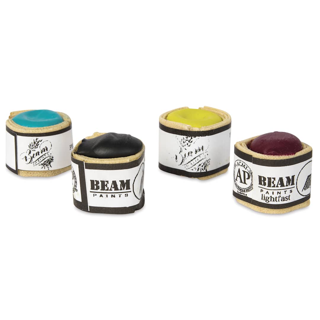 Open in modal - Beam Paints Watercolor Paintstones - Set of 4, CMYK Colors