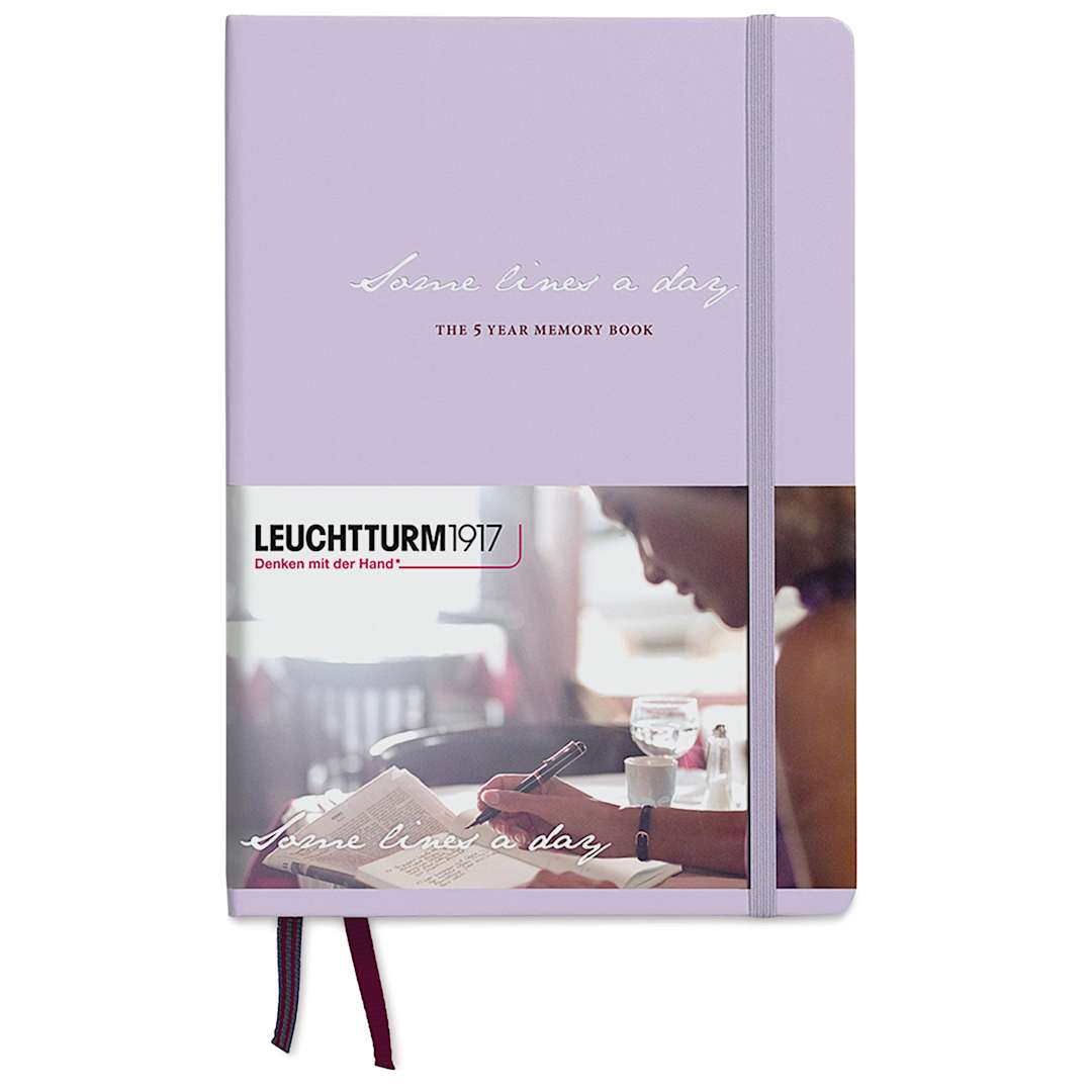Open in modal - Leuchtturm1917 Some Lines a Day Notebook - Lilac, 5-3/4" x 8-1/4"
