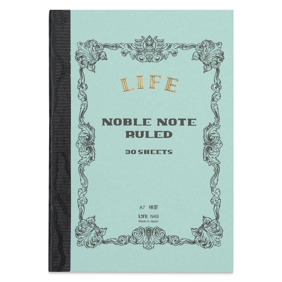 Open in modal - Life Noble Notebook - 3" x 4", A7, Blue, Ruled, front cover