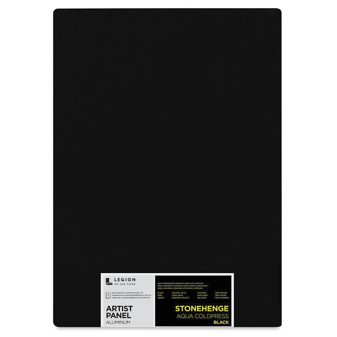 Open in modal - Legion Stonehenge Aqua Aluminum Black Panel - 24" x 30"