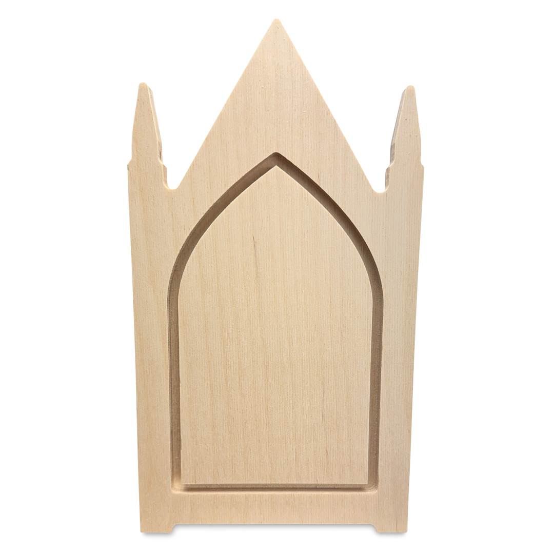 Open in modal - Trekell Gothic Wood Floater Panel - Steeple, 6-3/4" x 12", 1/2" Profile