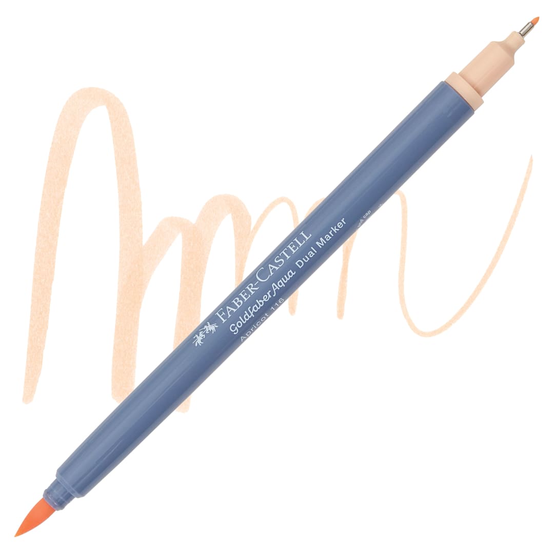 Open in modal - Faber-Castell Goldfaber Aqua Dual Marker - 116 Apricot marker and swatch