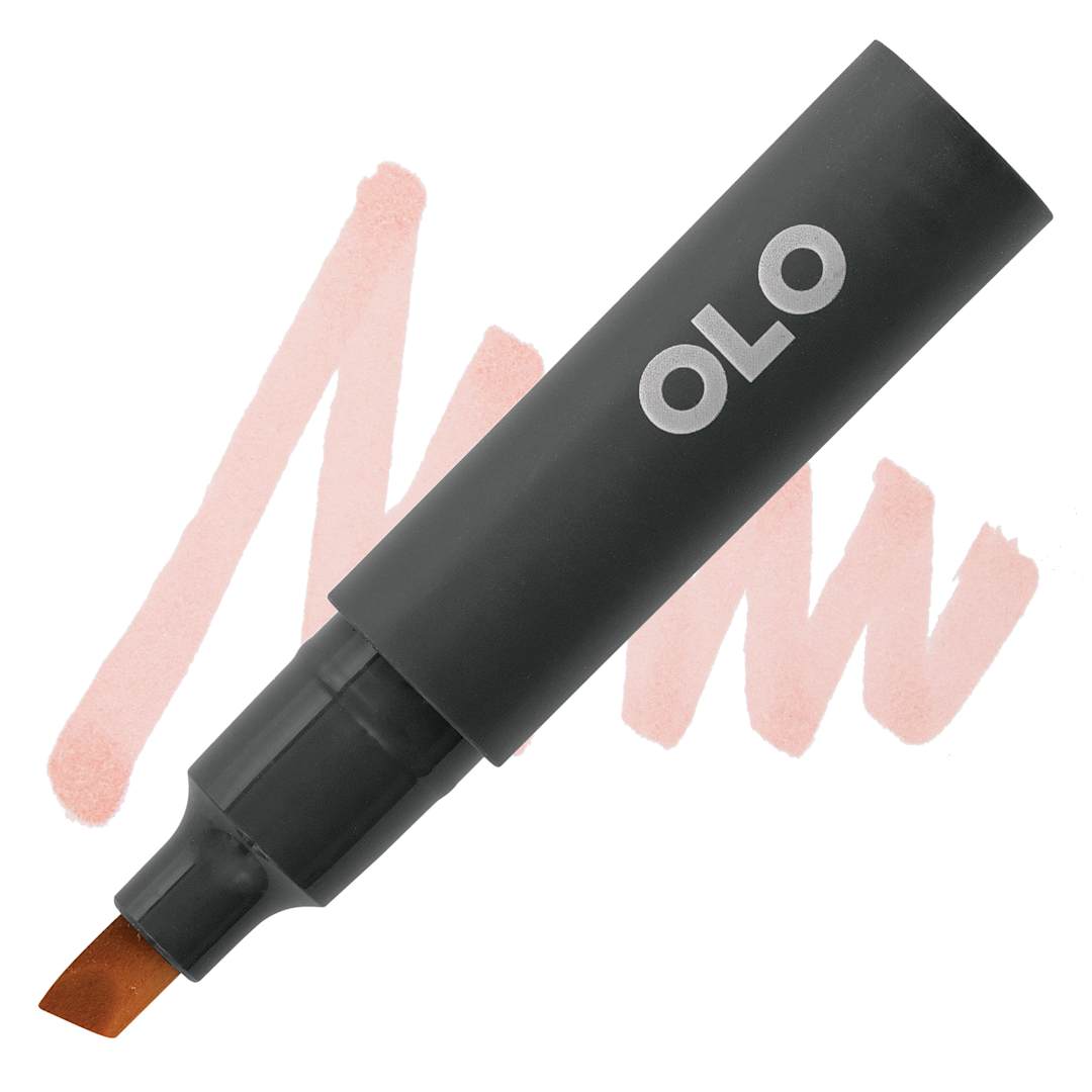 Open in modal - Olo Chisel Tip Half-Marker - OR7.2 Rose Beige - marker and swatch