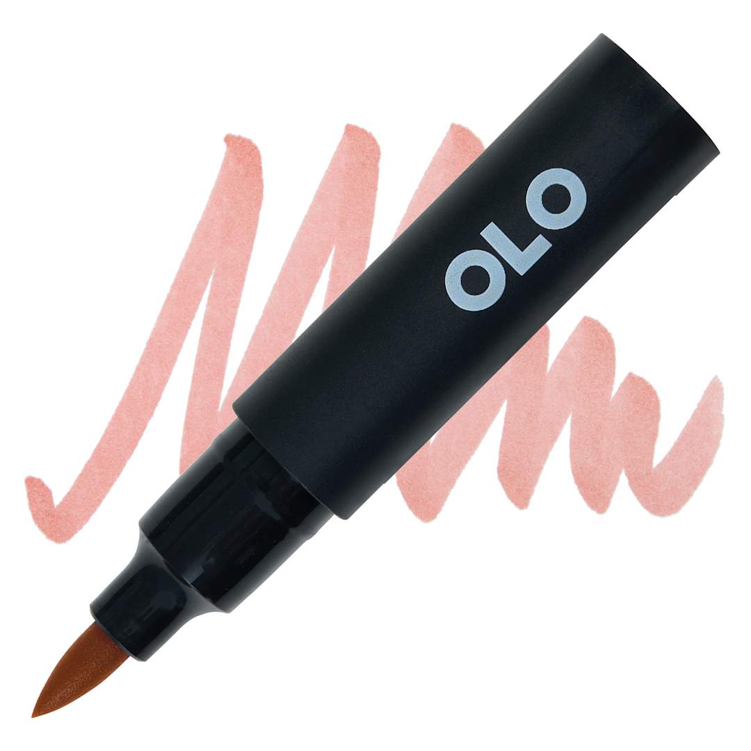 Open in modal - Olo Brush-Tip Half Marker - OR7.4 Milk Tea marker and swatch