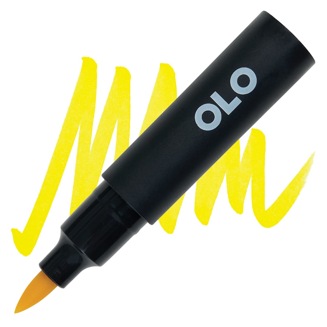 Open in modal - Olo Brush-Tip Half Marker - Y2.3 Buttercup marker and swatch