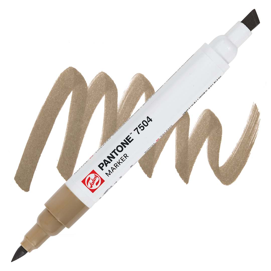 Open in modal - Pantone Dual Tip Marker - 7504, swatch and marker