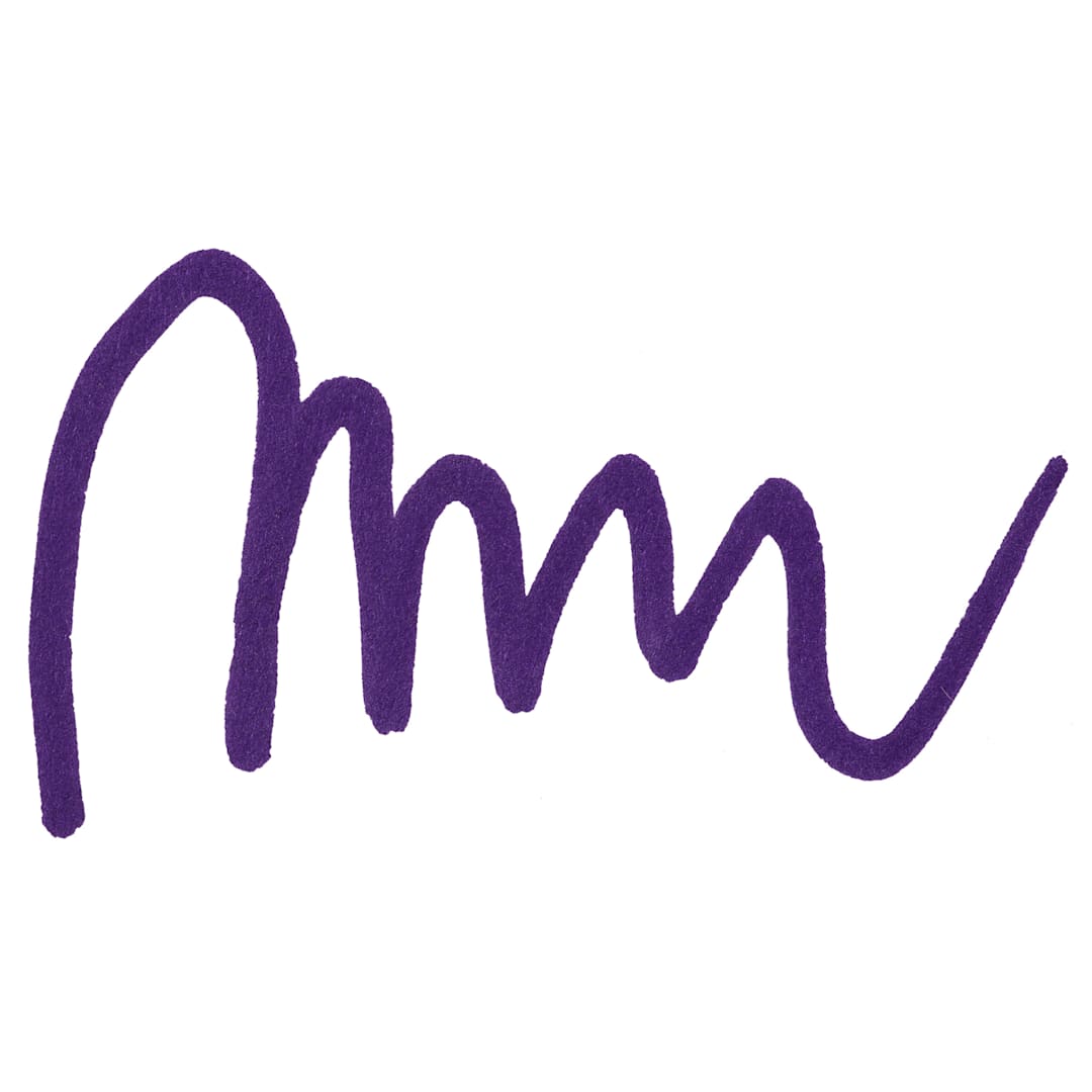 Open in modal - Liquitex Marker - Metallic Purple, Bullet Tip, 2 mm marker with swatch