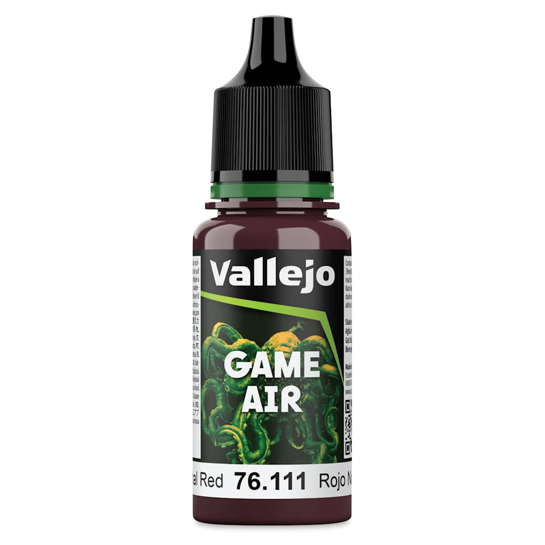 Open in modal - Vallejo Game Air Acrylic Airbrush Paint - Nocturnal Red, 18 ml Bottle