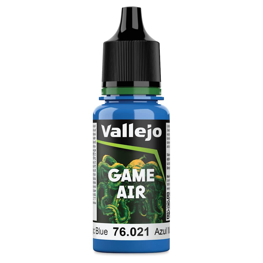 Open in modal - Vallejo Game Air Acrylic Airbrush Paint - Magic Blue, 18 ml Bottle