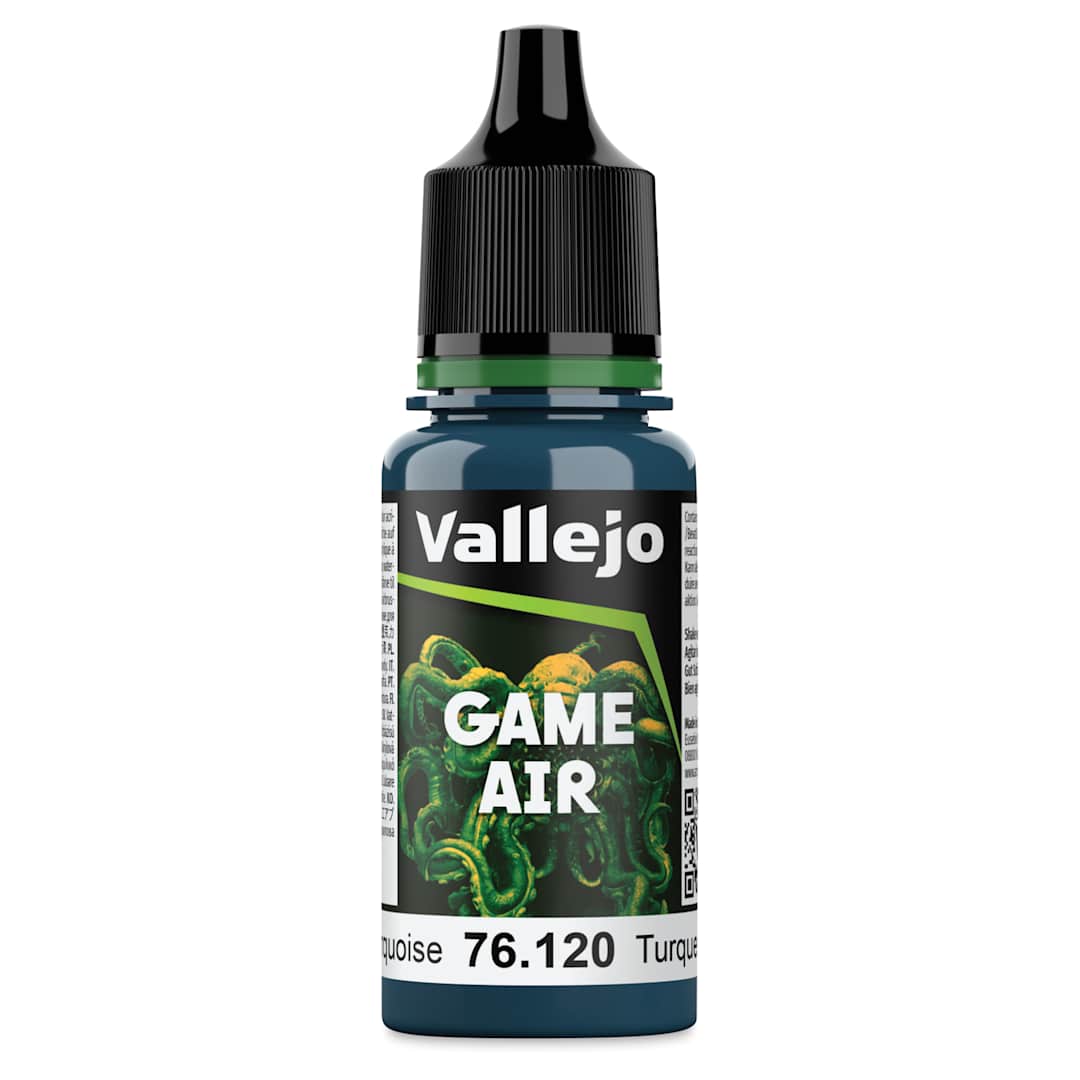 Open in modal - Vallejo Game Air Acrylic Airbrush Paint - Abyssal Turquoise, 18 ml Bottle