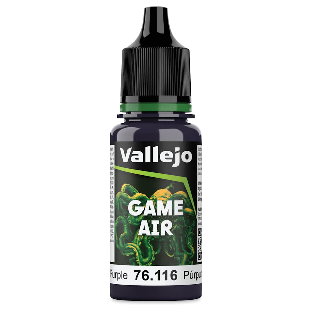 Open in modal - Vallejo Game Air Acrylic Airbrush Paint - Midnight Purple, 18 ml Bottle