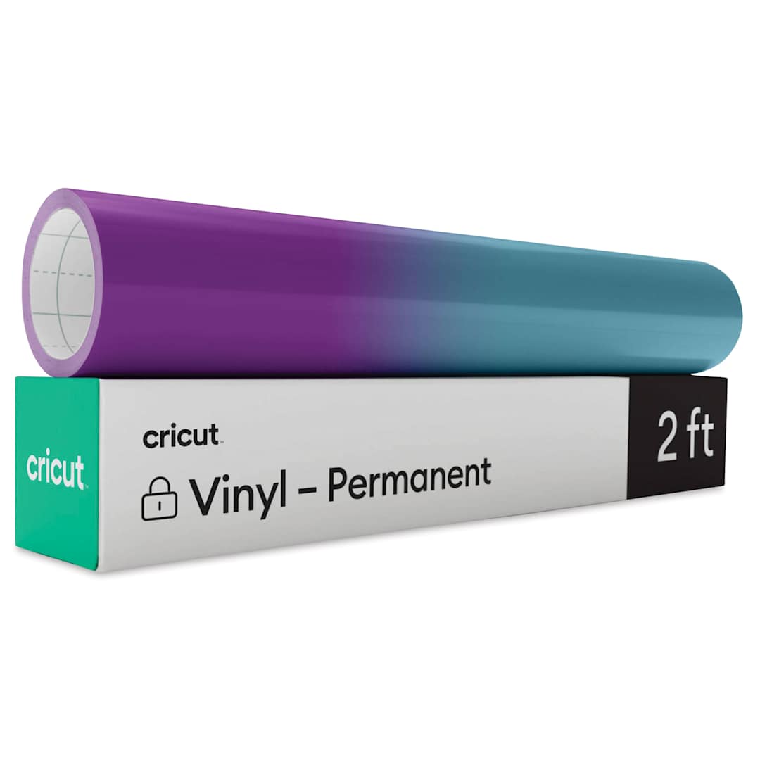 Open in modal - Cricut Heat Color-Changing Permanent Vinyl - Purple/Turquoise, 12" x 24"