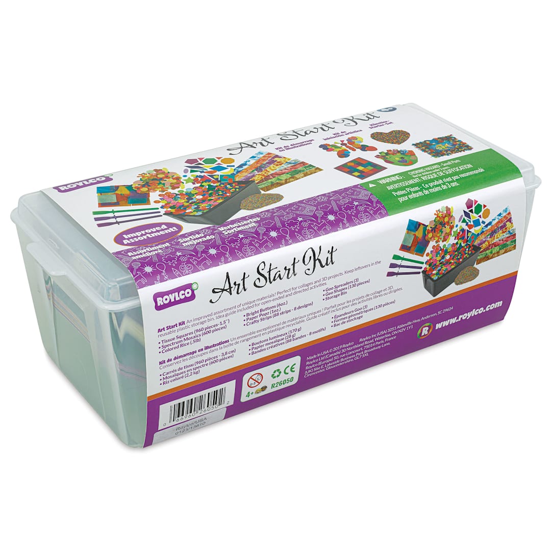 Open in modal - Roylco Art Start Kit front of packaging, angled view