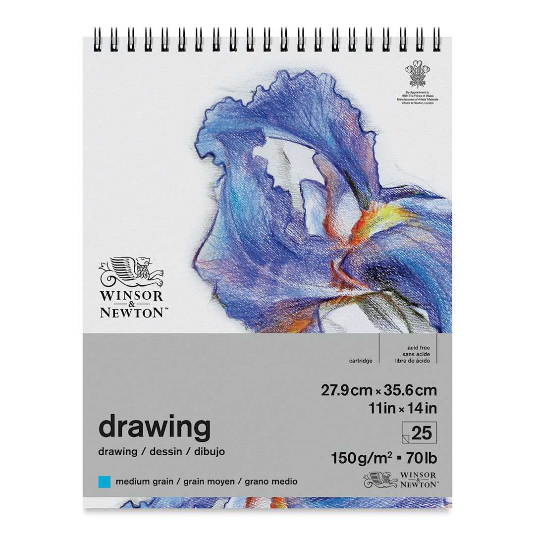 Open in modal - Winsor & Newton Drawing Pad - 11" x 14", Medium (front of pad)