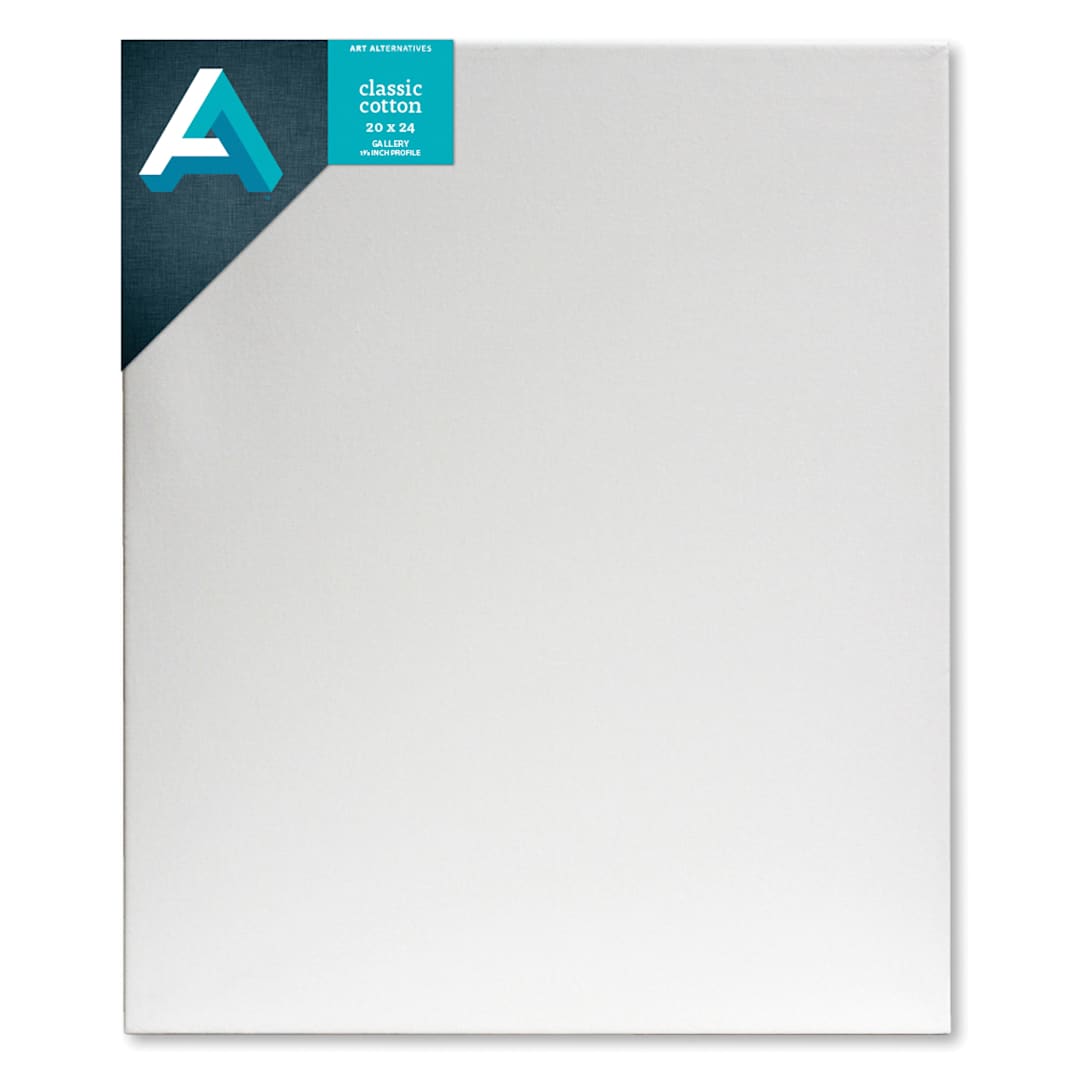 Open in modal - Art Alternatives Classic Cotton Stretched Canvas, Gallery, 1-3/8 in Profile, 20 in x 24 in