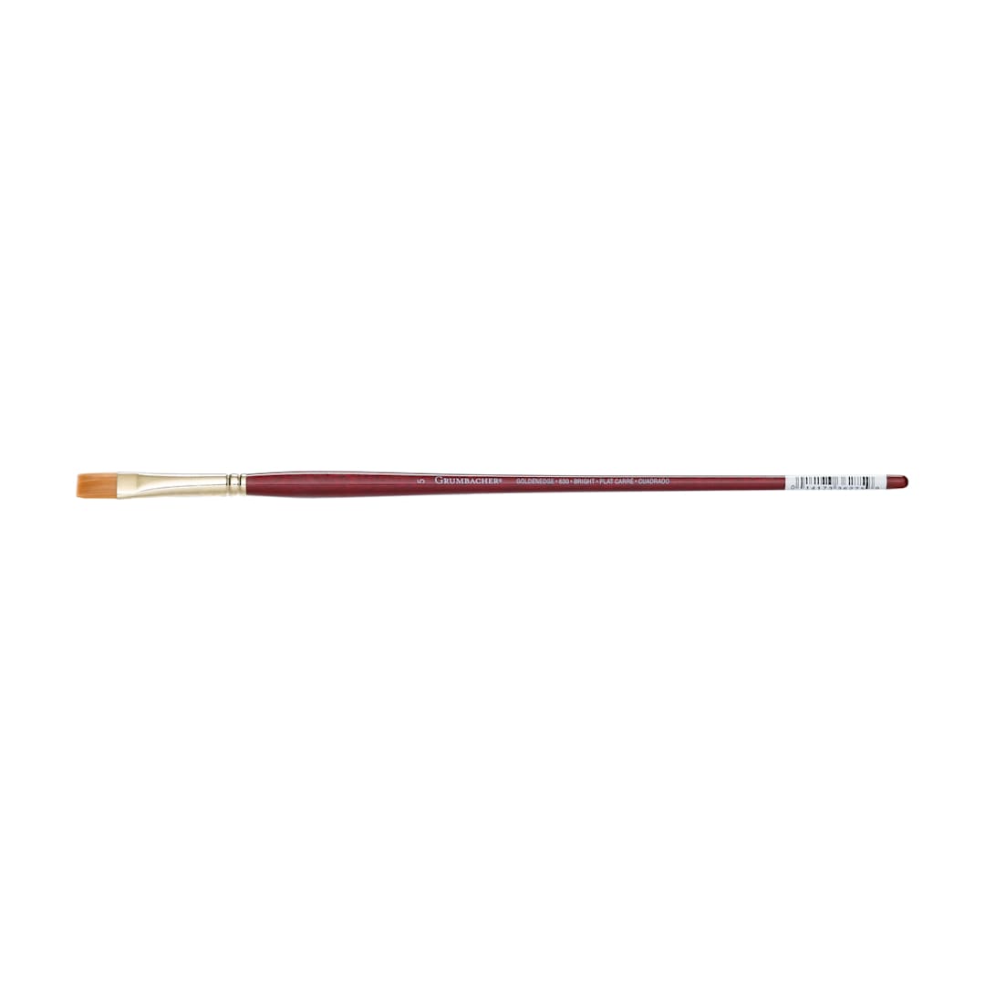 Open in modal - Grumbacher Golden Edge Acrylic Brush, Bright, 5
