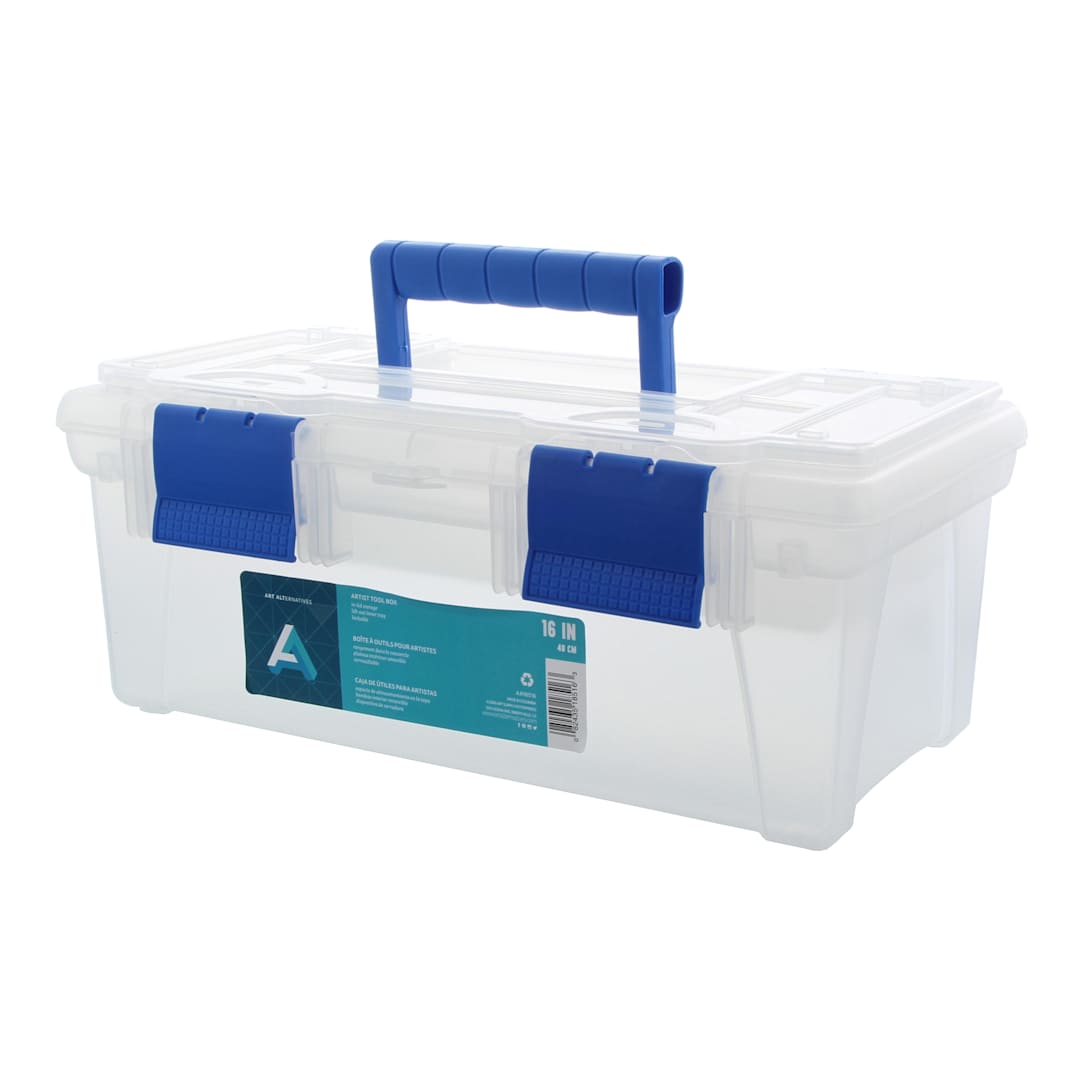 Open in modal - Art Alternatives Artist Tool Box, Clear, 16"