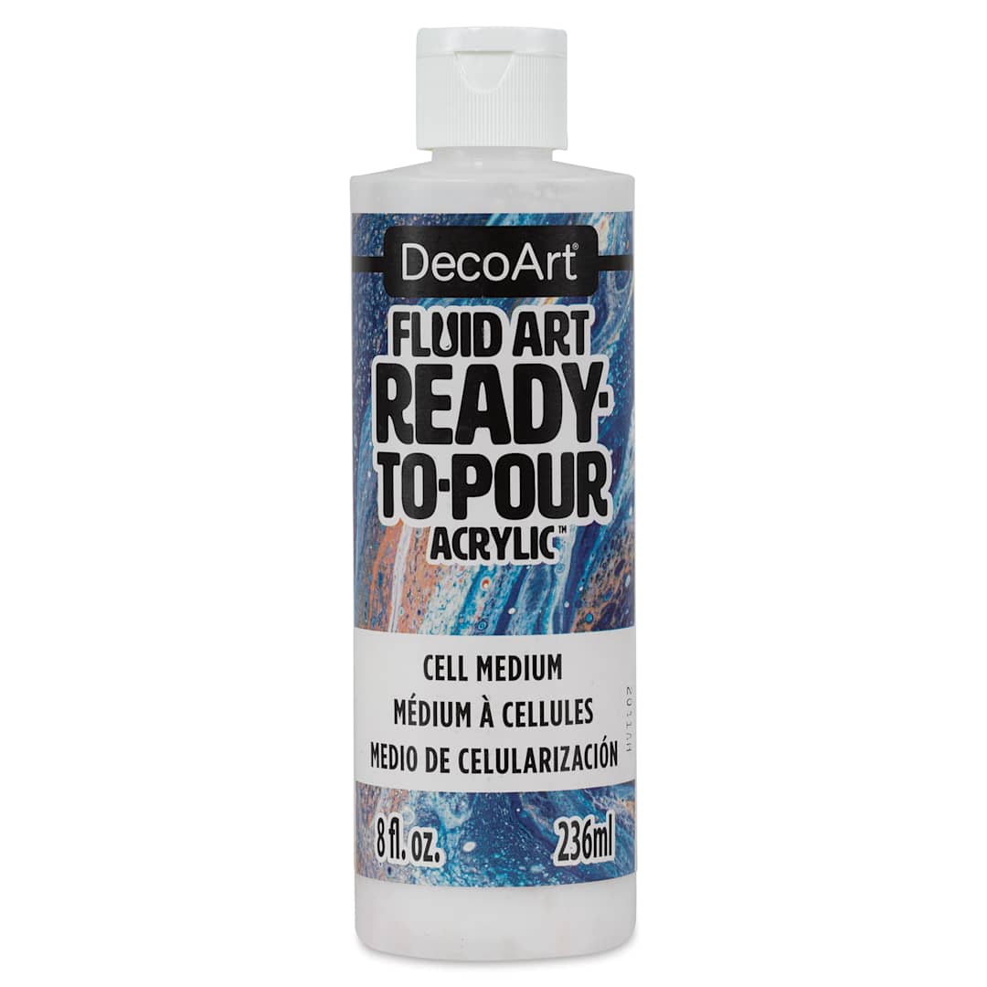 Open in modal - DecoArt Fluid Art Cell Medium - 8 oz (Front of bottle)