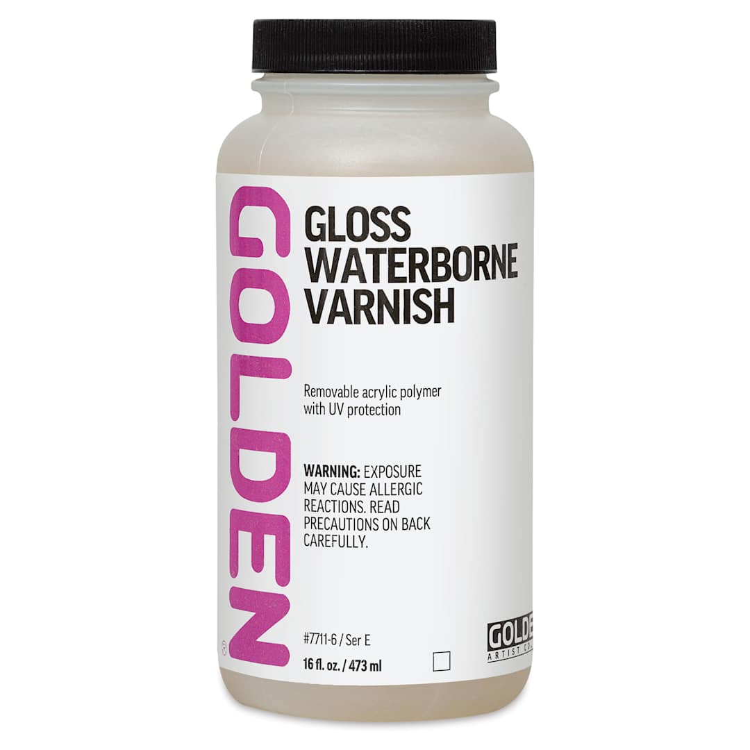 Open in modal - Golden Waterborne Varnish - Gloss, 16 oz