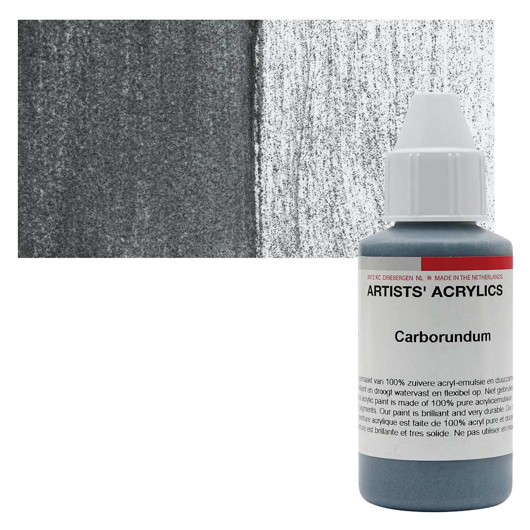 Open in modal - Ara Artists’ Acrylic Paint - Carberundum, 100 ml bottle and swatch