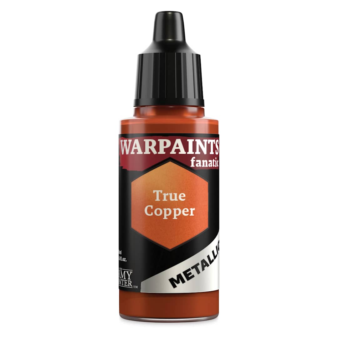 Open in modal - The Army Painter Warpaint Fanatics Acrylic Paint - Metallic True Copper, 18 ml Bottle