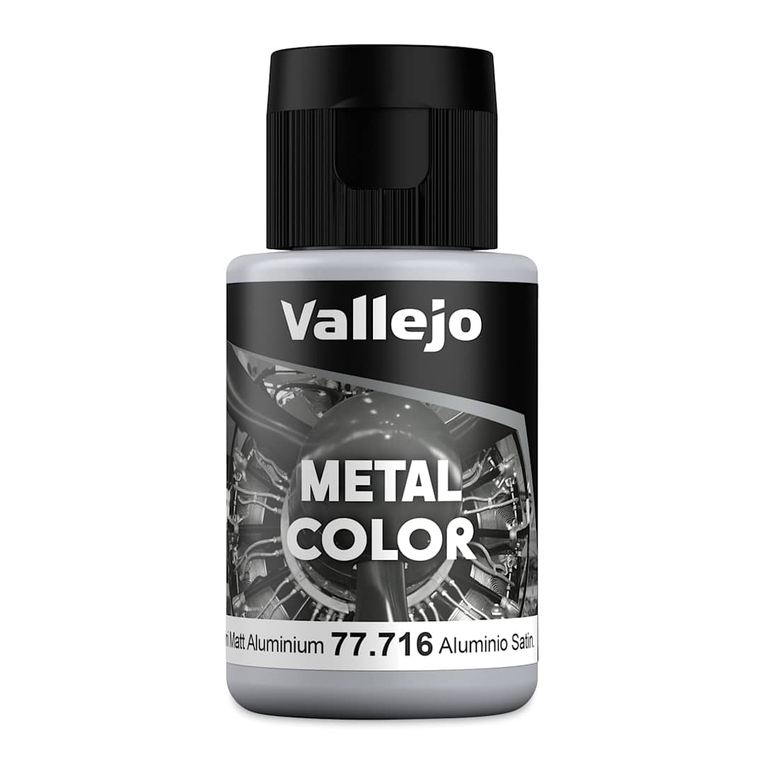 Open in modal - Vallejo Metal Color Acrylic Paint - Semi Matte Aluminium, 32 ml