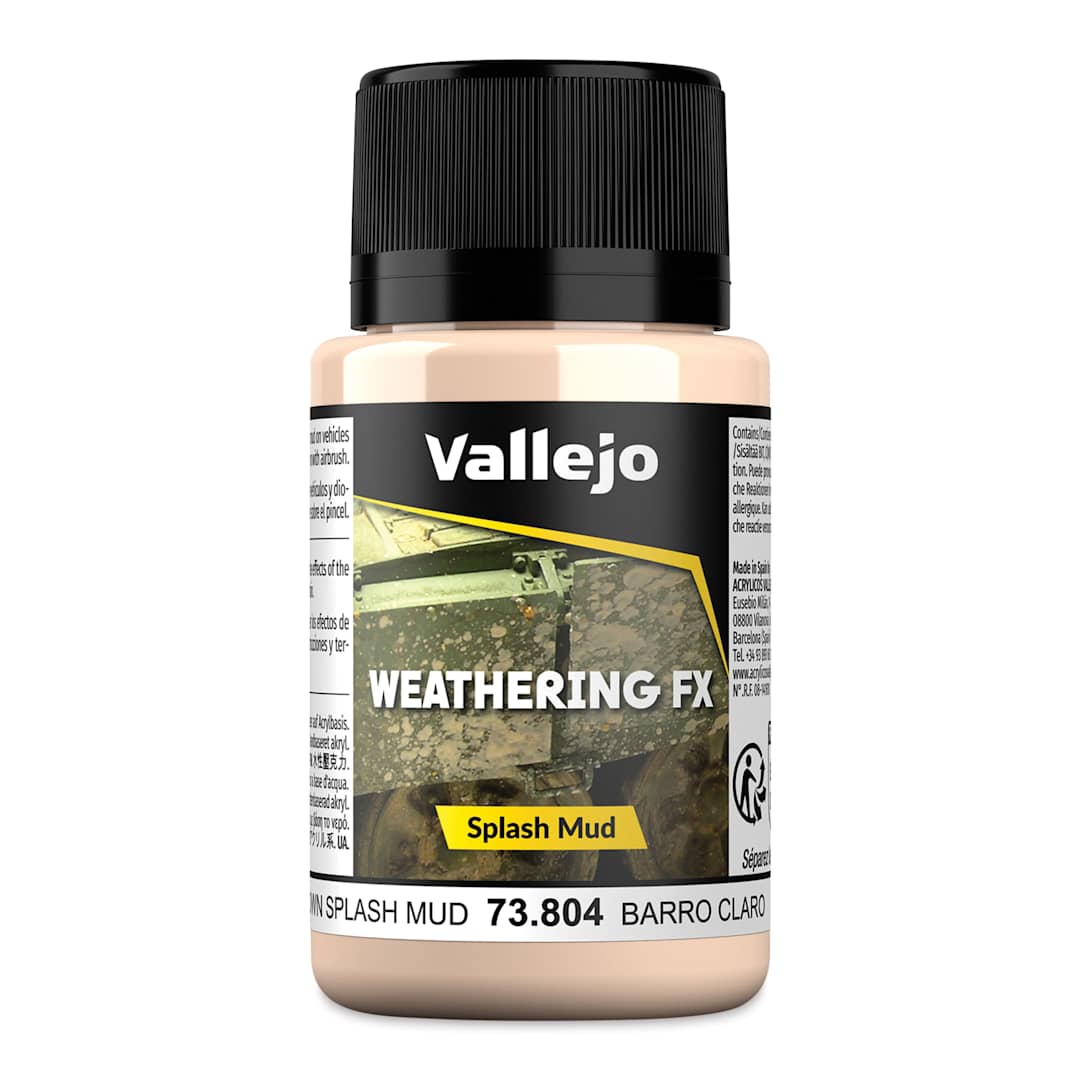 Open in modal - Vallejo Weathering FX Acrylic - Light Brown Splash Mud, 40 ml Bottle