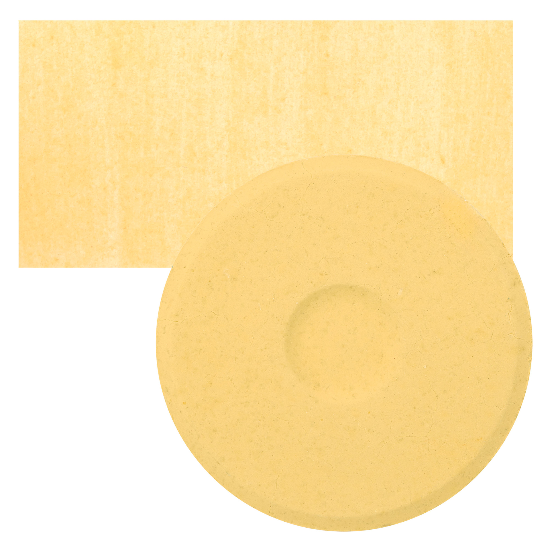 Blick Essentials Tempera Cake - Peach, Large cake and swatch Blick Essentials Tempera Cake - Peach, Large cake and swatch