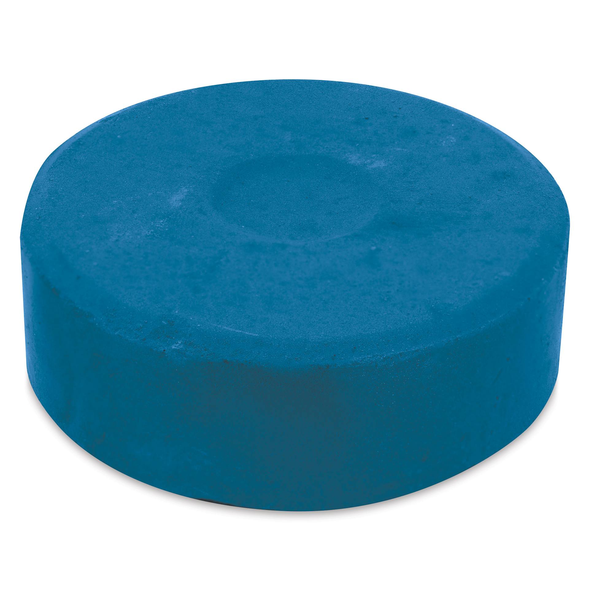 Side view of the Large Turquoise Blick Essentials Tempera Cake
