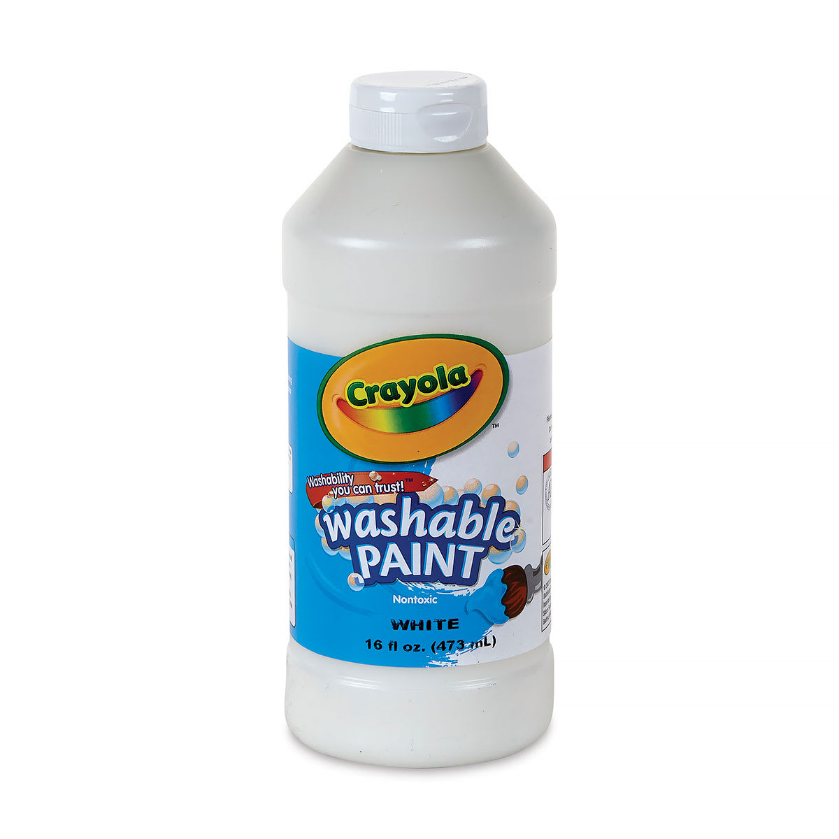 Crayola Washable Paint - White, 16 oz bottle