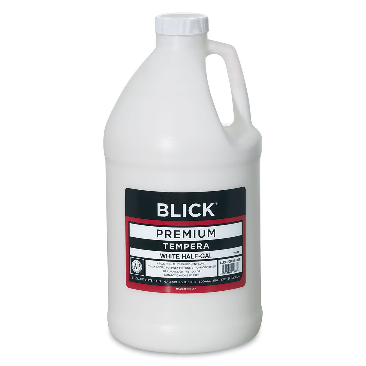 Blick Premium Grade Tempera - White, Half Gallon Blick Premium Grade Tempera - White, Half Gallon