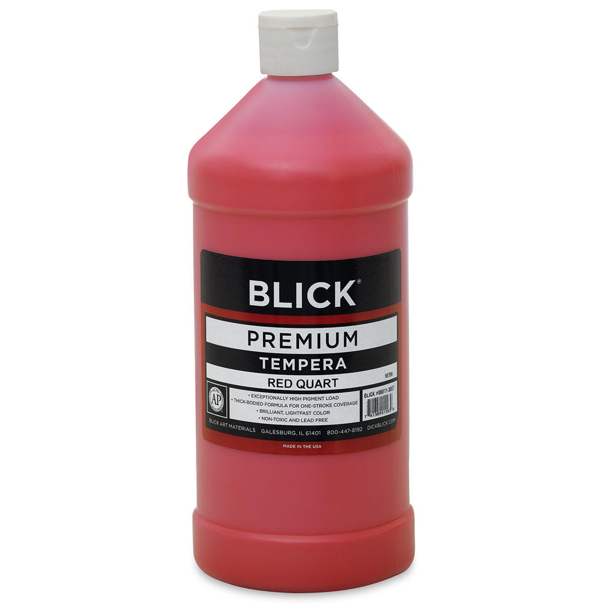 Blick Premium Grade Tempera - Red, Quart