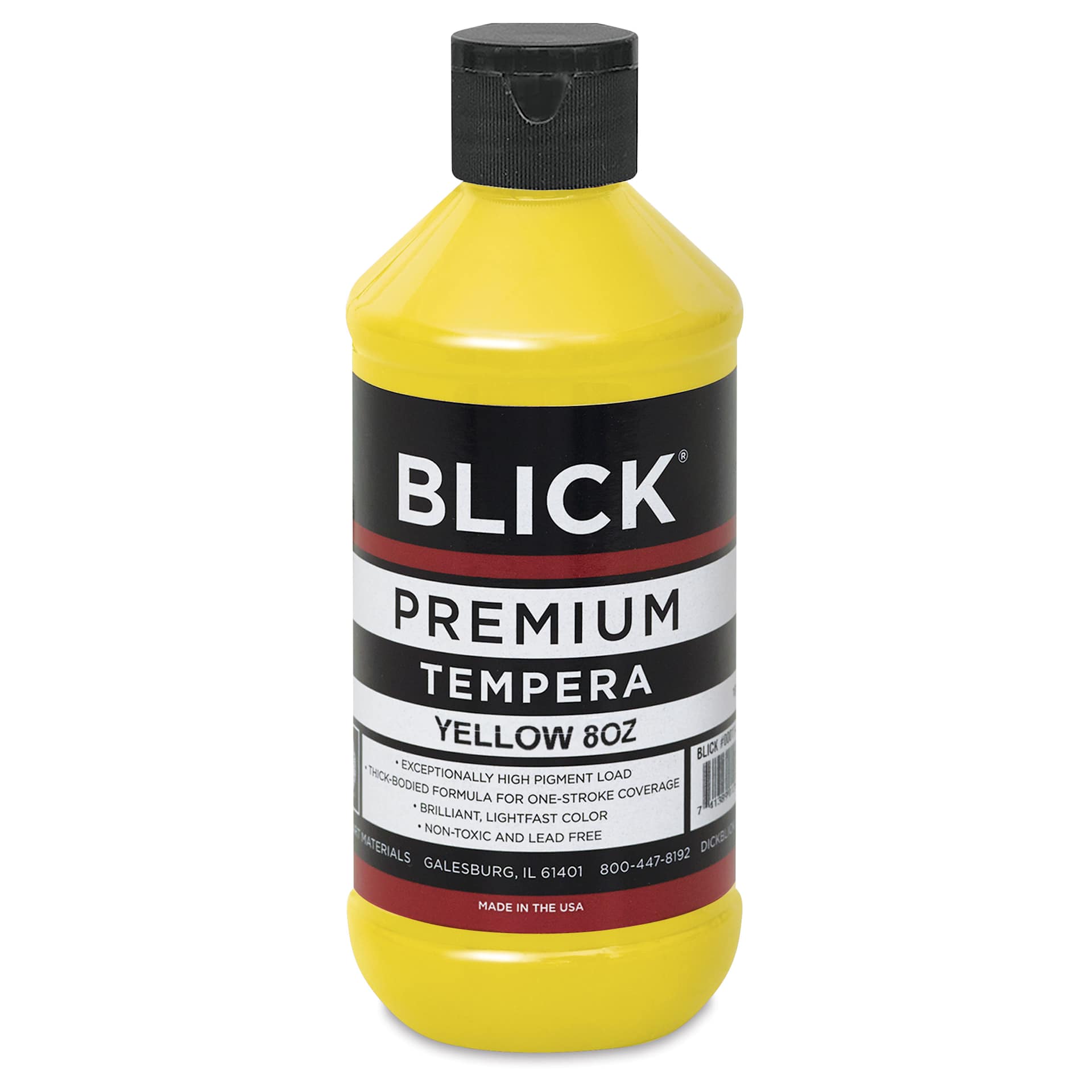 Blick Premium Grade Tempera - Yellow, 8 oz bottle