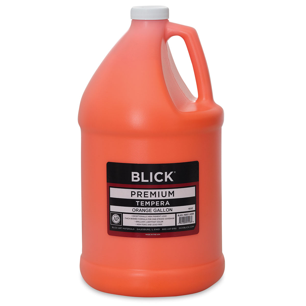 Blick Premium Grade Tempera - Orange, Gallon Blick Premium Grade Tempera - Orange, Gallon