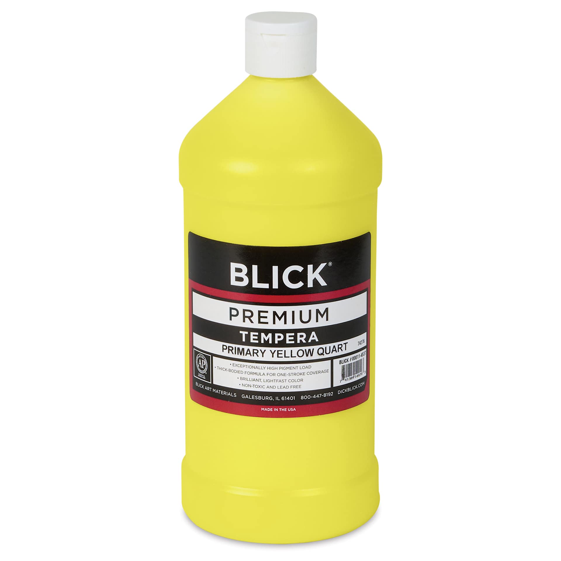 Blick Premium Grade Tempera - Primary Yellow, Quart